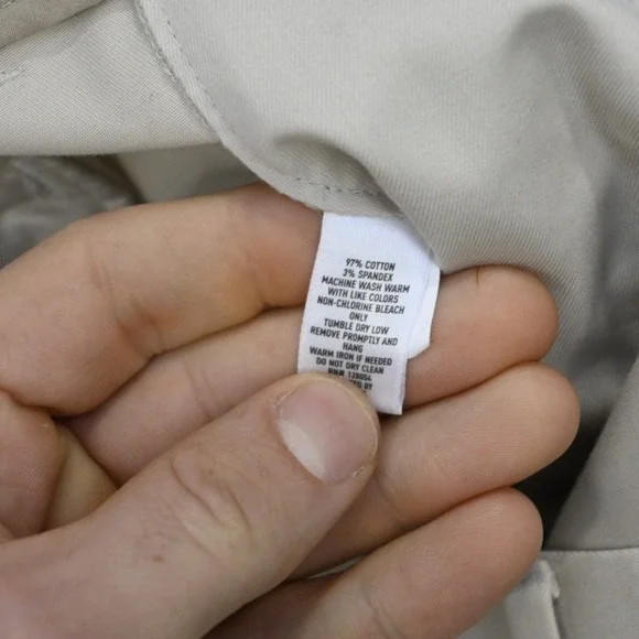 Bonobos Friday Chino Pants Mens Size 35 x 30 Beige Slim Taper Stretch Flat Front - Picture 10 of 11